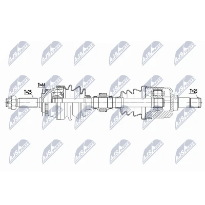 Bilde av Drivaksel, Framaksel venstre, hyundai coupe ii, elantra iii, sedan 49501 2C610, 2D111, 2D112, 2D113, 4950