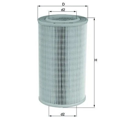Bilde av MAHLE ORIGINAL LX 803 Luftfilter 235,0 131,6 Filterinnsats NISSAN: Navara Pick Up, TERRANO 2