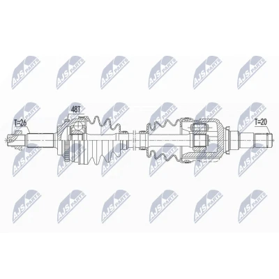 Bilde av Drivaksel toyota prius Liftback (_w2_), Framaksel venstre, liftback, 4342047020