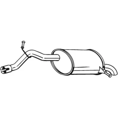 Bilde av sluttlyddemper, citroën c5 iii, break peugeot 407, 407 coupé, sw, sw skåp / kombi, 508 i,