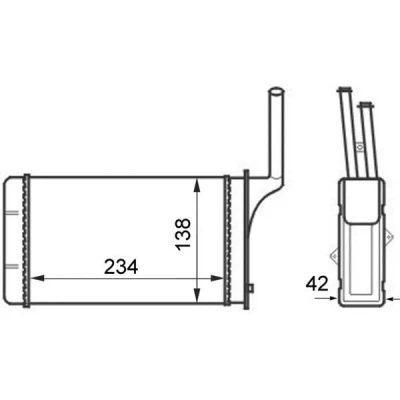 Bilde av MAHLE ORIGINAL AH 49 000S Varmeveksler