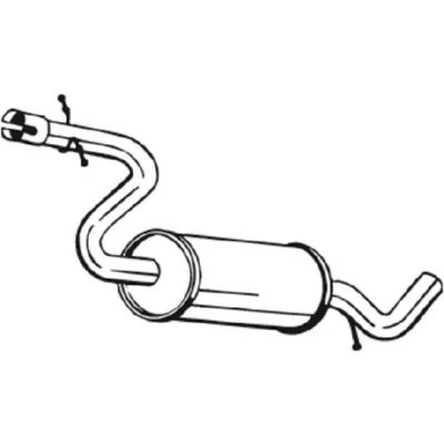 Bilde av Mellomlyddemper, vw touran, touran van, 1T0253209B, 1T0253209T, JZW253209F