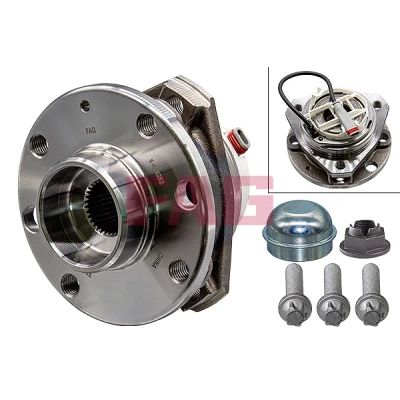Bilde av FAG 713 6443 10 Hjullagersett Bildet viser leveranseinnholdet 119,20, 85,00 OPEL: Astra H Caravan, Hatchback, GTC