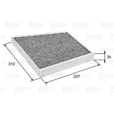 Bilde av VALEO CLIMFILTER PROTECT 698741 Kupéfilter Karbonfilter 307 258 35 MERCEDES BENZ: E Klasse Sedan, T modell, CLS Coupé