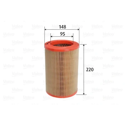 Bilde av VALEO 585765 Luftfilter 220 148 Filterinnsats ALFA ROMEO: Giulietta Hatchback