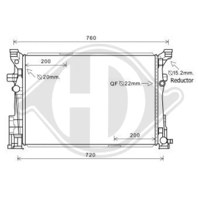 Bilde av DIEDERICHS DCM2440 Radiator 640 440 27 Climate