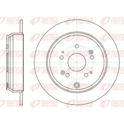 Bilde av REMSA 61174.00 Bremseskiver bakaksel 304,6, 304,6 9 5 fullt ut HONDA: CR V 3, 4, 2