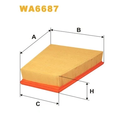 Bilde av Luftfilter WIX FILTERS WA6687