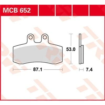 Bilde av TRW Organic Allround MCB652 Bremseklosser