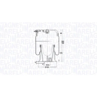Bilde av MAGNETI MARELLI 030607020185 Fjærbelg, luftfjæring