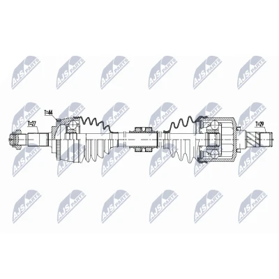 Bilde av Drivaksel, Framaksel venstre, nissan primera, primera hatchback, kombi, 39101AV611
