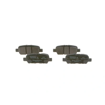 Bilde av BOSCH 0 986 494 857 Bremseklosser Low Metallic med akustisk slitasjevarsel antihyle blikk NISSAN: Leaf II, I, X Trail