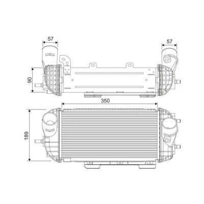 Bilde av VALEO 818538 Ladeluftkjøler Aluminium uten sensor