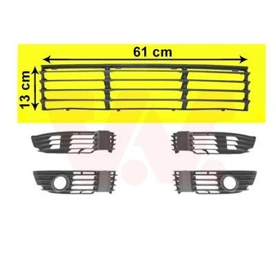 Bilde av VAN WEZEL 5837590 Ventilasjonsgitter foran VOLKSWAGEN: Passat B5 GP Stasjonsvogn, Sedan