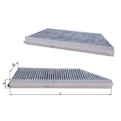 Bilde av MAHLE ORIGINAL LAK 57 Kupéfilter Karbonfilter 337,5 173 30,0 PEUGEOT: 206 Hatchback, SW