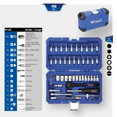 Bilde av KS TOOLS BT020046 Pipesett 46 1/4 firkant