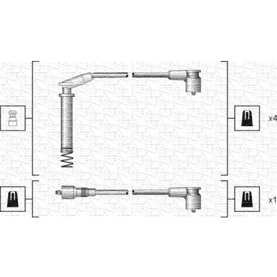 Bilde av MAGNETI MARELLI 941318111154 Pluggledninger OPEL: Astra F Sedan, Caravan, CC