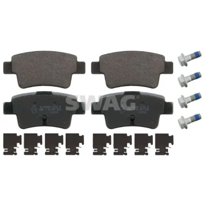 Bilde av SWAG 70 91 6880 Bremseklosser bakaksel ekskl. slitasjevarselkontakt med festemateriell OPEL: Combo C Varebil / Stasjonsvogn, Corsa D Hatchback