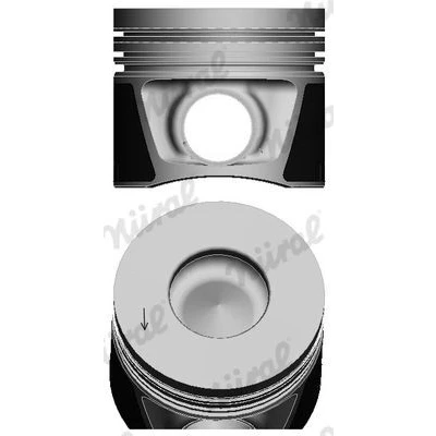 Bilde av NÜRAL 87 139500 00 Motorstempel 81 med hylse for boltnut, kjølekanal, kolberingbærer, trapesstempelstang VOLKSWAGEN: Touran I