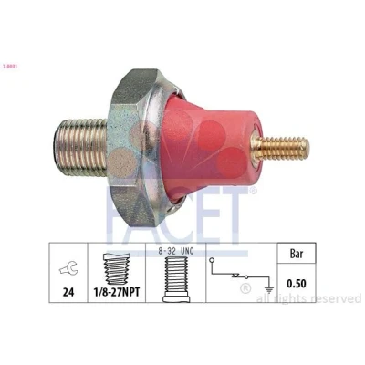 Bilde av FACET 7.0031 Oljetrykkbryter 1/8 27NPT 1 Made in Italy OE Equivalent