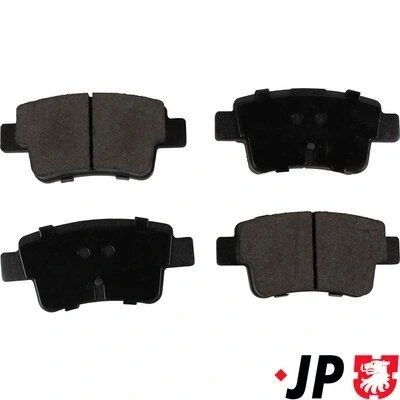 Bilde av JP GROUP 1263701010 Bremseklosser bakaksel ikke klargjort for slitasjeindikator OPEL: Corsa D Hatchback, FIAT: Grande Punto Hatchback