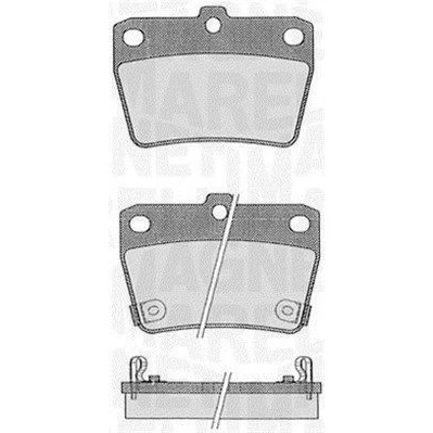 Bilde av MAGNETI MARELLI 363916060578 Bremseklosser med akustisk slitasjevarsel TOYOTA: RAV4 II SUV, I SUV