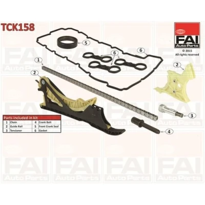Bilde av FAI AutoParts TCK158 Registerkjedesett med tetning, uten tannhjul simplex, Boltkjede BMW: 3 Sedan, X5, Touring