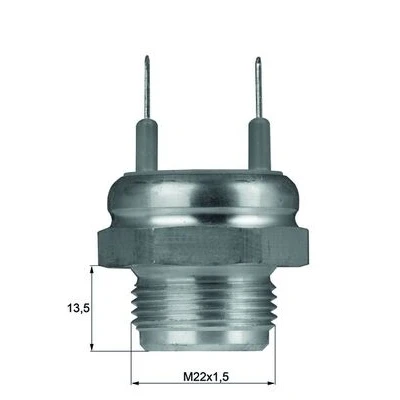 Bilde av MAHLE ORIGINAL TSW 6D Temperaturbryter, radiator ventilator M22x1.5 med tetning