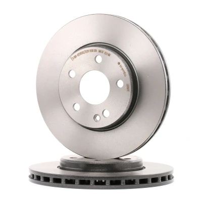 Bilde av BREMBO COATED DISC LINE 09.8681.11 Bremseskiver 288 25 5 innvendig ventilert belagt høy karbon med skruer MERCEDES BENZ: B Klasse, A Klasse