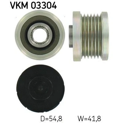 Bilde av SKF VKM 03304 Frihjul Dynamo PEUGEOT: 308 I Hatchback, 208 207 SW, CITROËN: Berlingo II, II Van