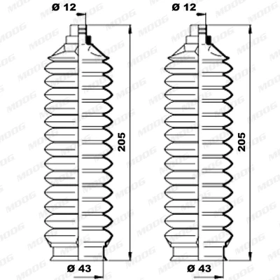 Bilde av Belgsett, styring MOOG K150213