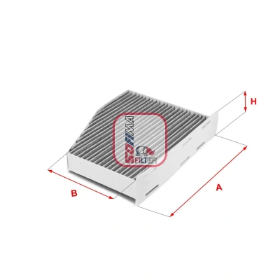 Bilde av SOFIMA S 4124 CA Kupéfilter Karbonfilter 287 217 57 VOLKSWAGEN: Passat B7 Variant, Tiguan I, B6 AUDI: A3 Sportback, Hatchback, Q3