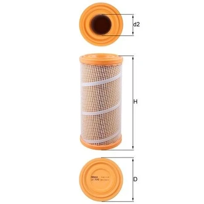 Bilde av MAHLE ORIGINAL LX 7045 Luftfilter 295,0 134,0 Filterinnsats