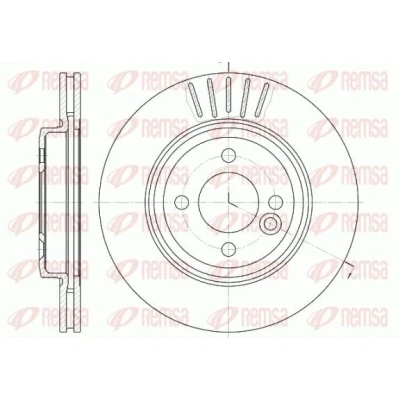 Bilde av REMSA 6624.10 Bremseskiver framaksel 275,8, 275,8 22 4 ventilert MINI: Hatchback, Cabrio