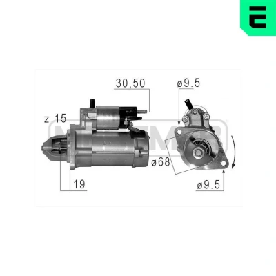 Bilde av ERA 220649 Starter 12 1,4 15 OPEL: Zafira B, Astra J Hatchback, Insignia A Sports Tourer