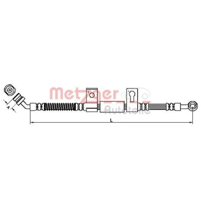 Bilde av METZGER 4110827 Bremseslange 665 KIA: SORENTO 1
