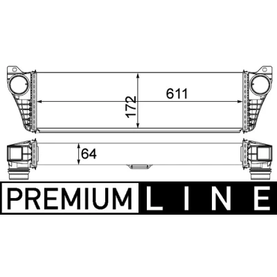 Bilde av MAHLE ORIGINAL CI 150 000P Ladeluftkjøler MERCEDES BENZ: Vito Minibuss, Mixto