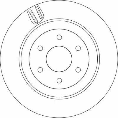 Bilde av TRW DF6967 Bremseskiver 308 18 6 114,3 ventilert spraylakkert MERCEDES BENZ: X Klasse