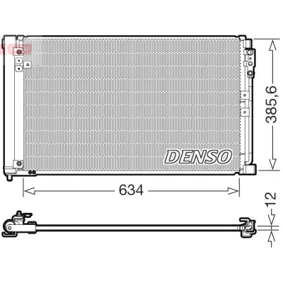 Bilde av DENSO DCN46038 Kondensator 634mm