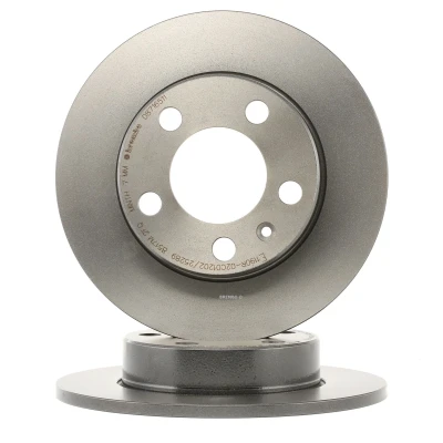 Bilde av BREMBO COATED DISC LINE 08.7165.11 Bremseskiver 230 9 5 fullt ut belagt med skruer VOLKSWAGEN: Golf 4, Polo V Hatchback, New Beetle Hatchback