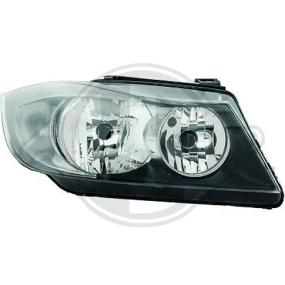 Bilde av DIEDERICHS 1216280 Frontlykter høyre H7/H7 med motor for høydejustering hovedlys BMW: 3 Touring, Sedan, Coupé