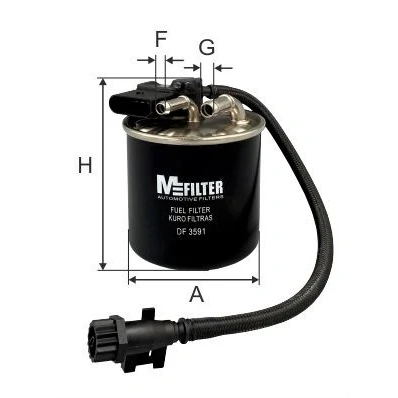 Bilde av Drivstoffilter MFILTER DF 3591