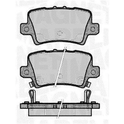 Bilde av MAGNETI MARELLI 363916060621 Bremseklosser med akustisk slitasjevarsel HONDA: CIVIC 8 Hatchback