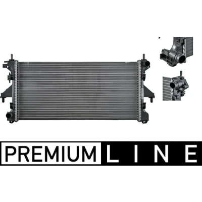 Bilde av MAHLE ORIGINAL CR 880 000P Radiator for kjøretøy med luftkondisjonering 780 375 26 Kjøleribber satt sammen mekanisk