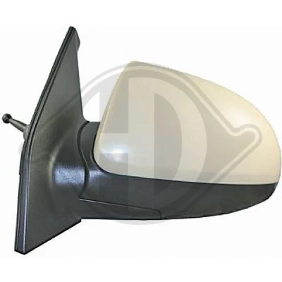 Bilde av Sidespeil Diederichs 6505225 venstre grunnet konveks, for manuell speiljustering, komplett speil, innstilling, vire