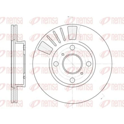 Bilde av REMSA 6569.10 Bremseskiver framaksel 238, 238 18 4 ventilert TOYOTA: Starlet V Hatchback