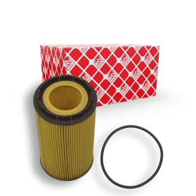 Bilde av FEBI BILSTEIN 109225 Oljefilter med tetningsring Filterinnsats AUDI: A8 D3, D4, VOLKSWAGEN: Touareg I, BENTLEY: Continental GTC