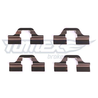 Bilde av TOMEX brakes TX 43 05 Tibehørsett, skivebremse belegg VOLKSWAGEN: Caddy 3, Polo V Hatchback, IV SKODA: Octavia 2 Combi