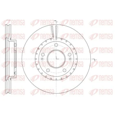 Bilde av REMSA 61434.10 Bremseskiver framaksel 280, 280 23 5 ventilert KIA: SORENTO 2, cee‘d II Hatchback, Sportswagon, HYUNDAI: Veloster
