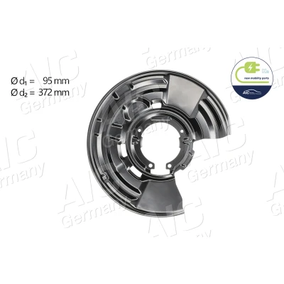 Bilde av AIC 56986 Bremseskjold venstre bakaksel BMW: 3 Sedan, 1 Hatchback, Touring